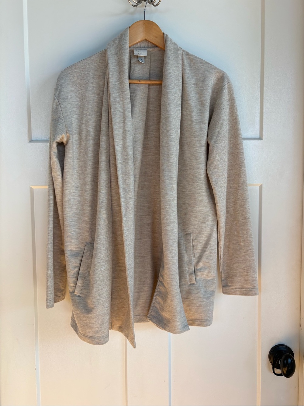 Women’s Oatmeal Colored Cardigan with Pockets by: A New Day Size: Small